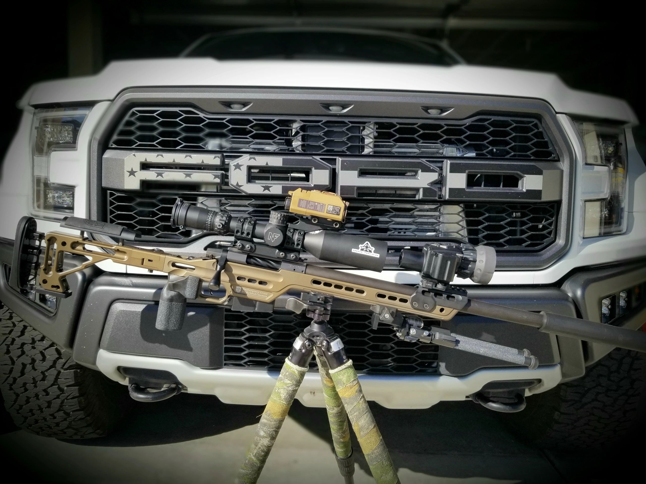 Custom rifle with truck