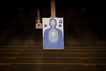 Shooting range target